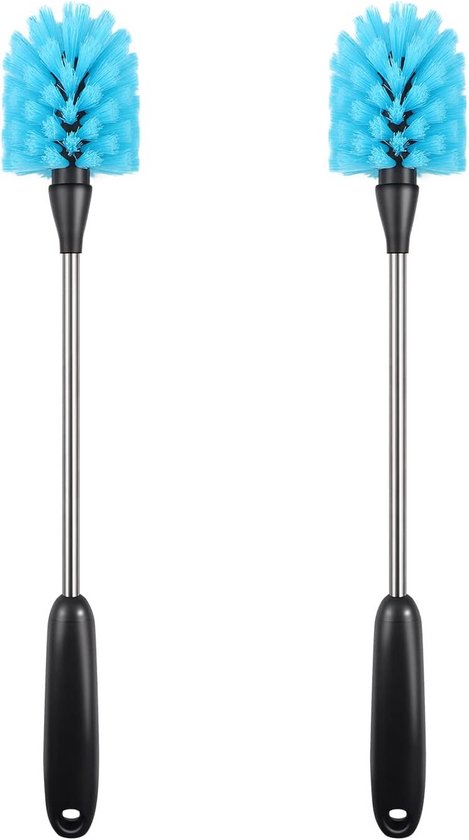 Lange flexibele borstelset voor het reinigen van flessen en glazen, 2