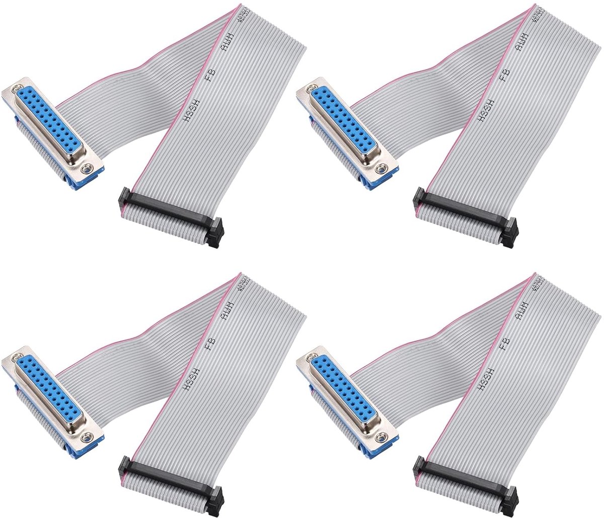 Lintkabel Set - IDC Kabels - Data Overdracht - Vrouwelijke DB25 naar FC-26 - 20 cm 26 Pins