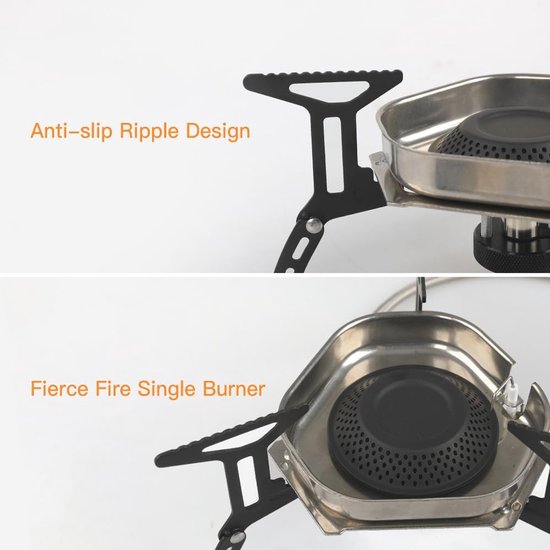 Kampeer Gasfornuis - Outdoor Brander - Buiten Koken - Winddicht Ontwerp - 6000 Watt — afbeelding 4