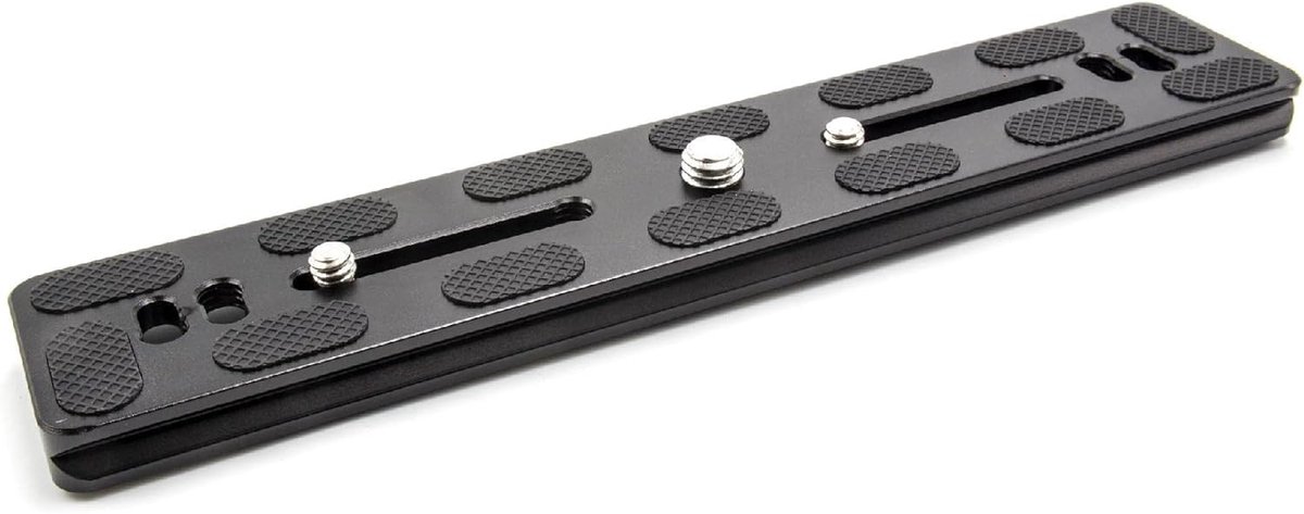 Snelwisselplaat Camera - Statiefplaat PU-200 - Stabiele Camera Montage - ARCA-SWISS Compatibel - Lengte 200mm - Zwart