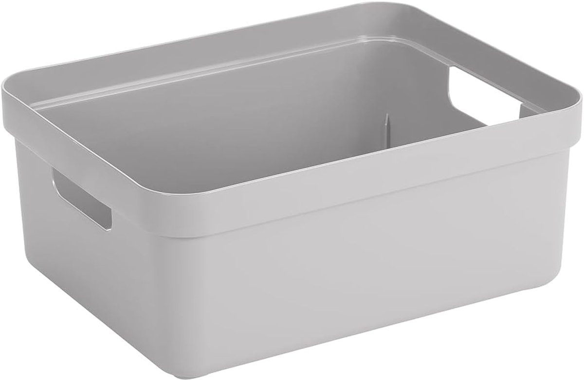 Opbergbox - Opbergkist bak - Thuis organiseren - Waterdicht ontwerp - 44x34x18 cm - Lichtgrijs