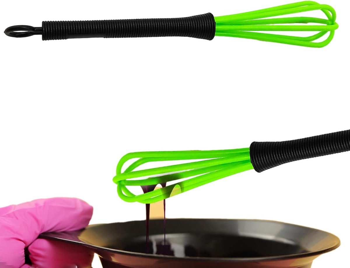 Keukengarde Set - Bak Gardes - Snel Mixen - Hittebestendig Materiaal - 18 cm Lengte - Groen