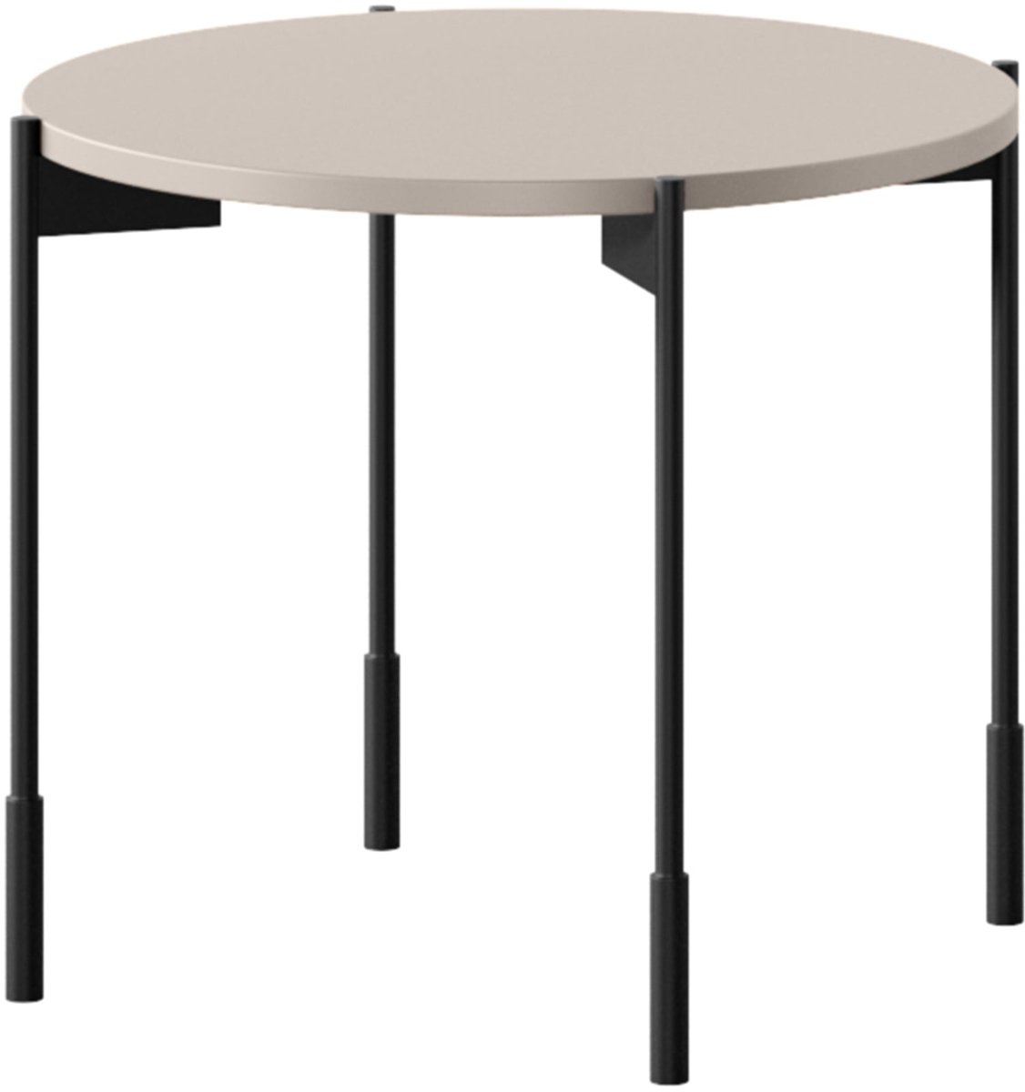Sonatia Salontafel Rond 45 cm - Kasjmier MDF Tafelblad | Kleur: Kasjmier | Maat: 49x40 cm