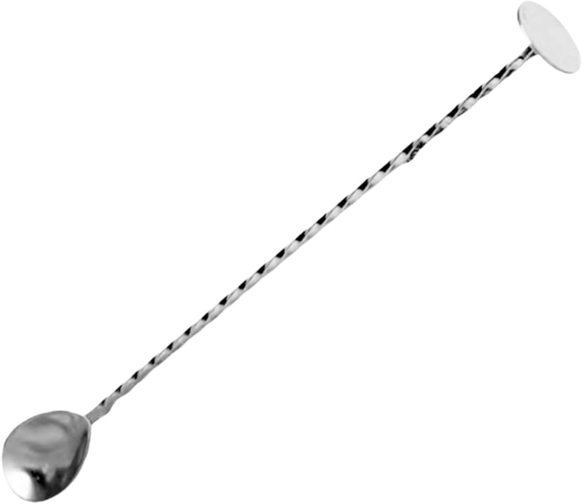 Cocktail Lepel - Mengen Tool - Bar Werk - Dubbel Hoofd Ontwerp - 30cm Lengte - Zilverkleurig