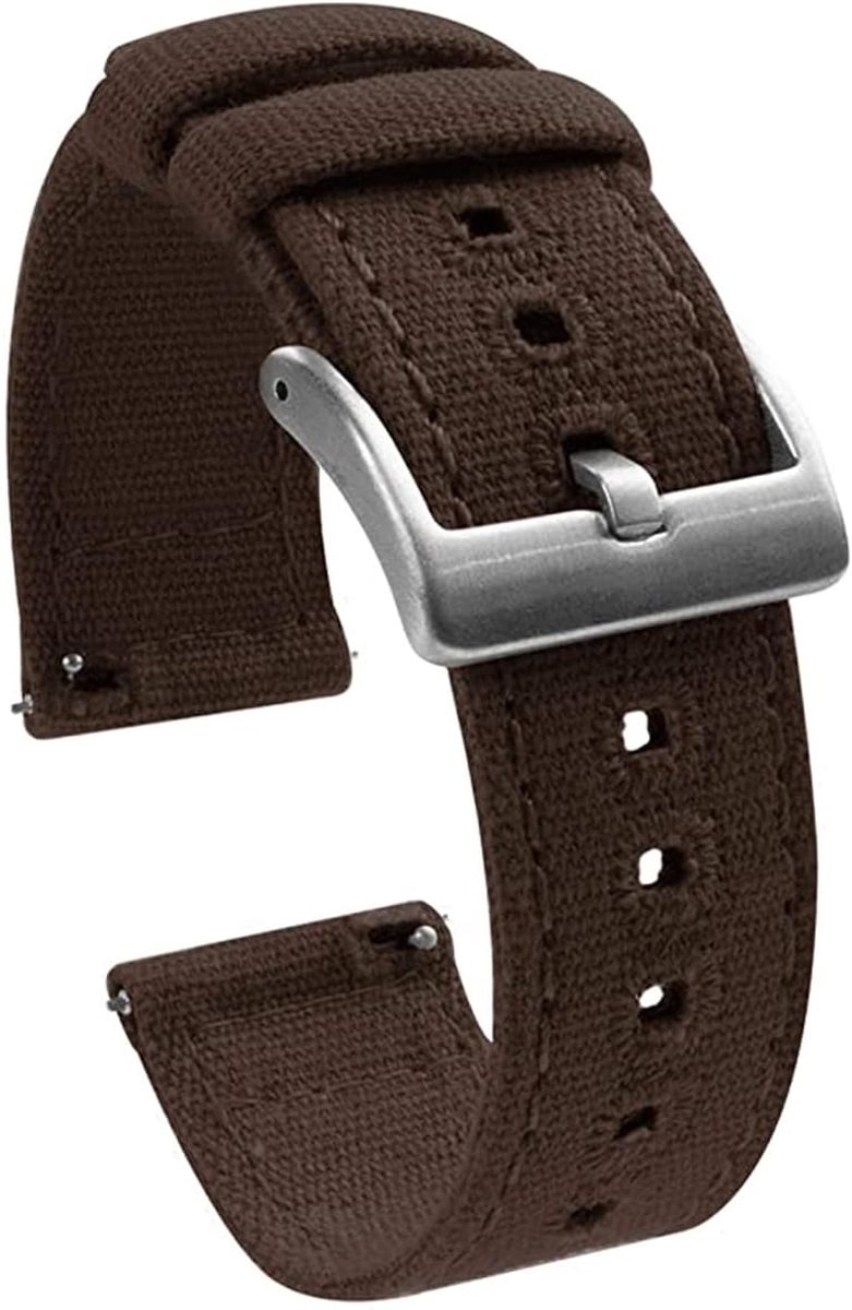 Horlogeband Canvas - Vervangende Band - Dagelijks Gebruik - Snelle Bevestiging - 18 20 22mm