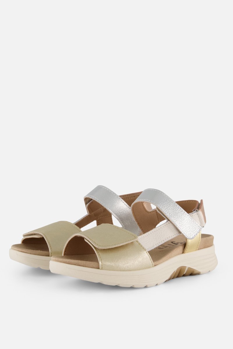 Feyn Sandalen goud Leer - Maat 41