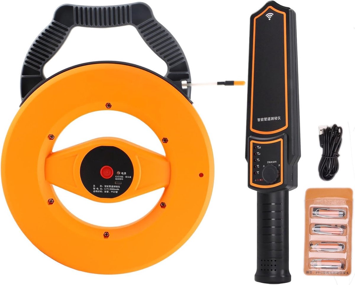 Pijpverstopper Detector - Leidingzoeker Camera - Verstopping Opsporen - 30 Meter Bereik - Waterdichte Sonde