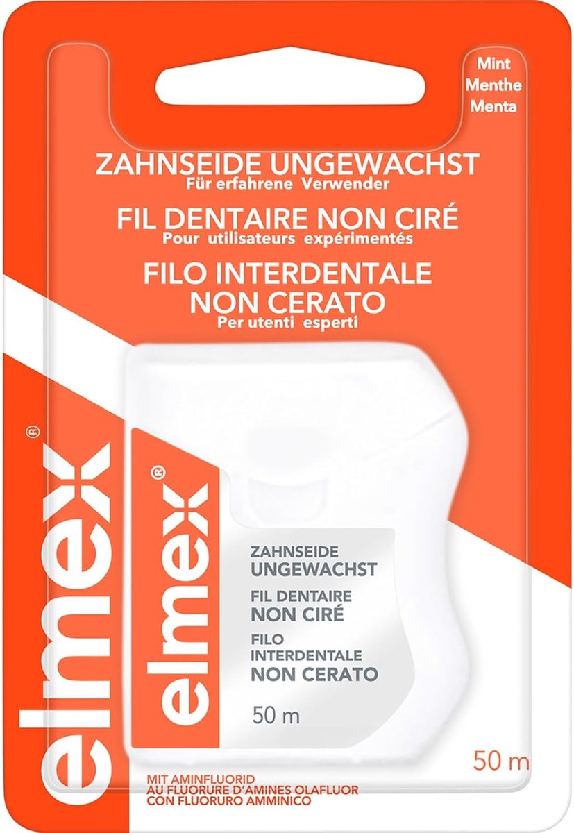 Tandzijde Pakket - Interdentaal Reiniger - Dagelijkse Mondhygiëne - Ongewaxte Fijne Draad - 6 x 50 Meter