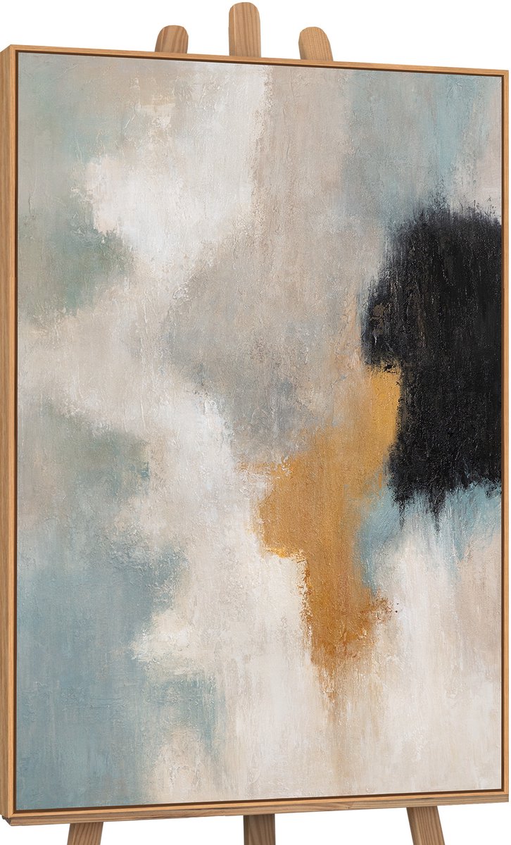 YS Canvas schilderij handgeschilderd transitions of light abstract – YS-Art Gallery – Luxe wanddecoratie voor woonkamer – Modern schilderij voor slaapkamer en hal Wood