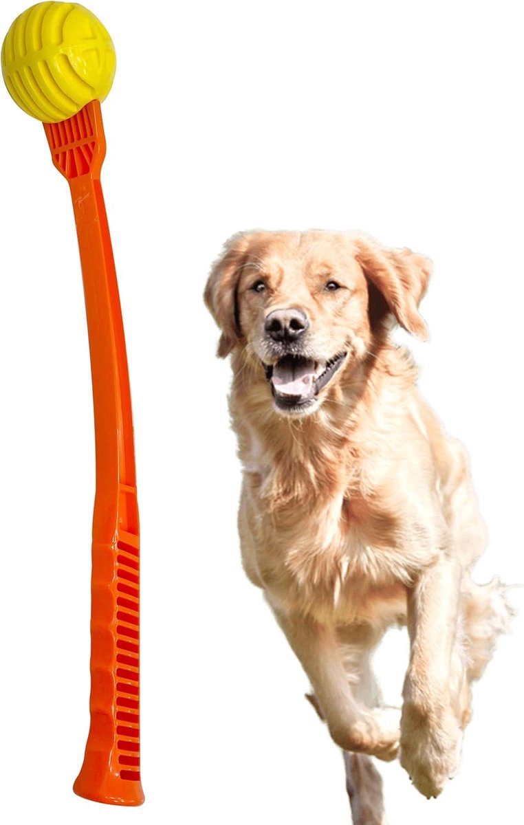 Hondenbal Werper - Interactief Speelgoed - Buiten Spelen - Fluitend en Drijvend - 58 x 13 x 8 cm