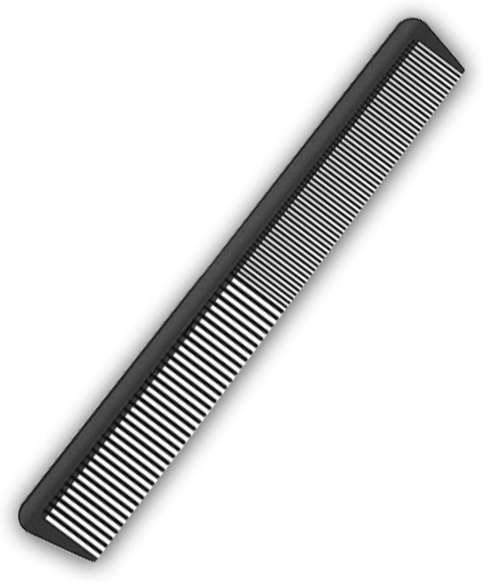Koolstofkam - Haarkam Stylingkam - Haar Ontwarren Stylen - Antistatisch Breukbestendig - 8 x 8 x 5 cm - Zwart
