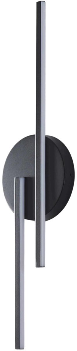 Kosilum - Pia - Wandlamp - Zwart - Aluminium en siliconen