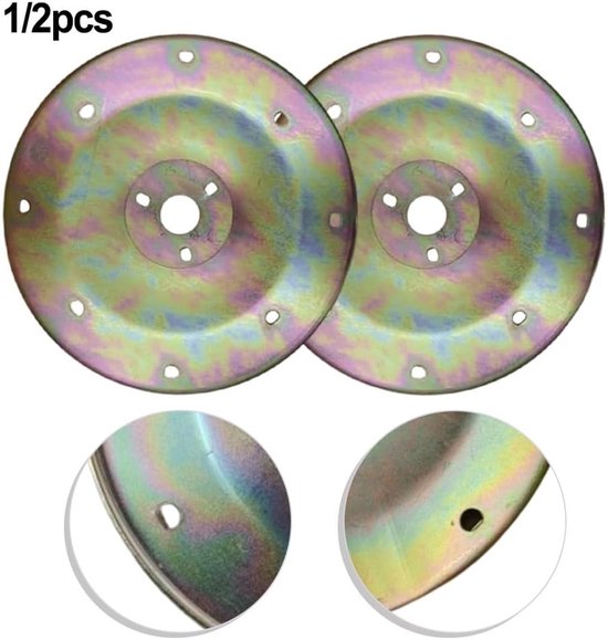 Zwenkplaat Grasmaaier - Onderdeel Gazonmaaier - Gazon Onderhoud - Robuuste Metalen Constructie - 26 cm Diameter — afbeelding 4