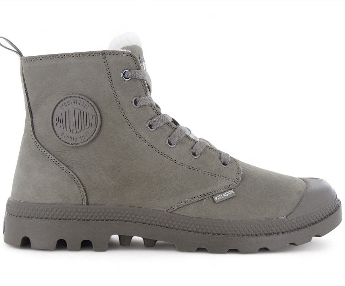 PALLADIUM Pampa HI ZIP WL Heren Winter Laarzen Boots Schoenen Gevoerd 05982-281-M Grijs