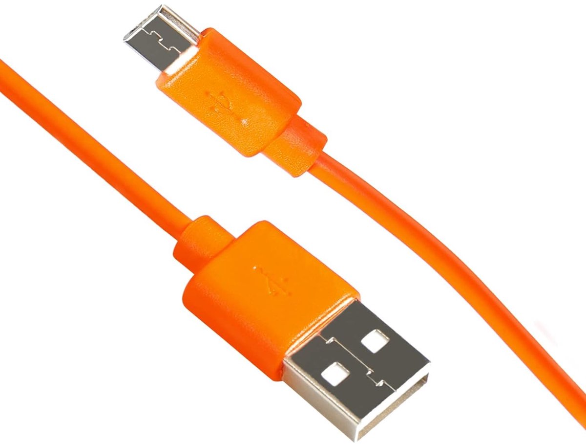 Snellaadkabel - Oplaadkabel - Deurbel opladen - Snelladen - 1 meter - Oranje