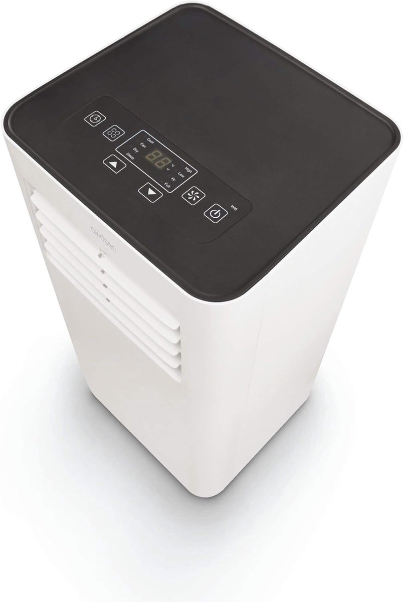 Mobiele Airco - Ventilator Luchtontvochtiger - Binnen Koelen Ventileren - App Bediening Afstandsbediening - 25kg - Grijs