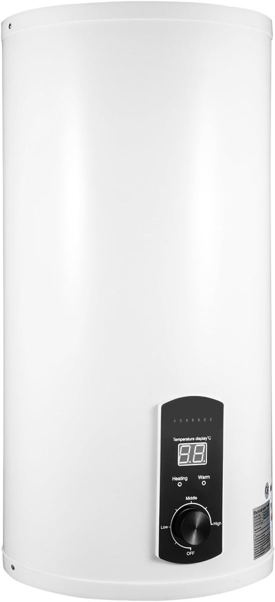 Elektrische Boiler - Warmwater Boiler - Direct Warm Water - 50 Liter Capaciteit - 34x71 cm - Wit