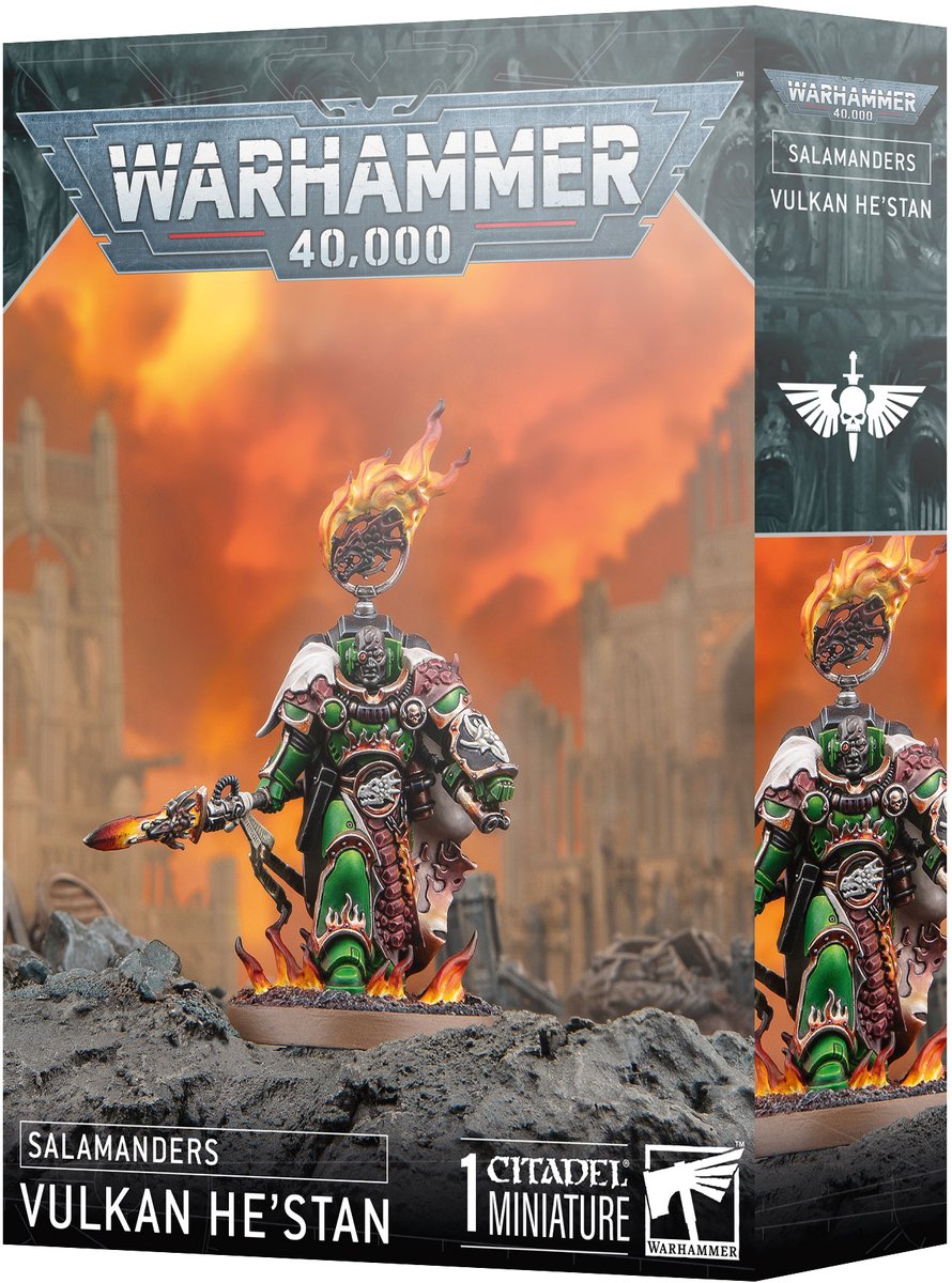 Warhammer 40.000 40K - Salamanders - Vulkan He'Stan - 55-58