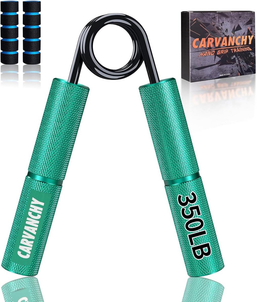 Grip Kracht Trainer - Hand Versterker Set - Krachttraining Onderarm - Verstelbare Weerstand - 6 Stuks - Groen