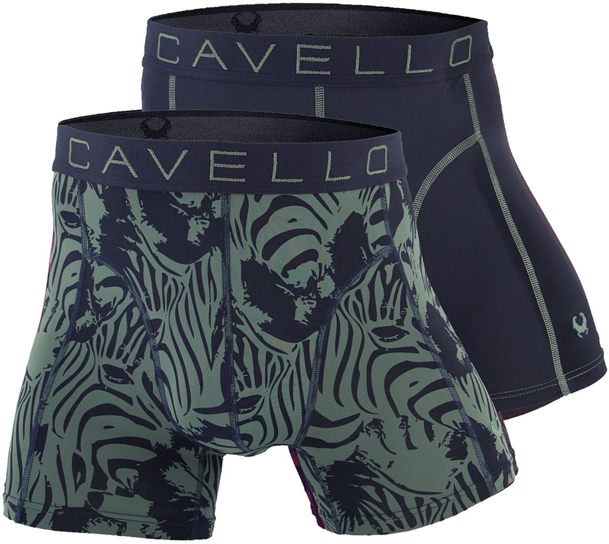 Cavello Microfiber Boxershorts 2-pack Dark Grey