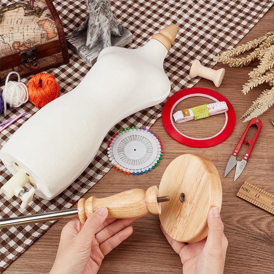 Mini Naaivorm - Kleine Paspop - Kleding Ontwerpen - Schaal 1/3 - 48 cm Hoog van Merkloos — afbeelding 2