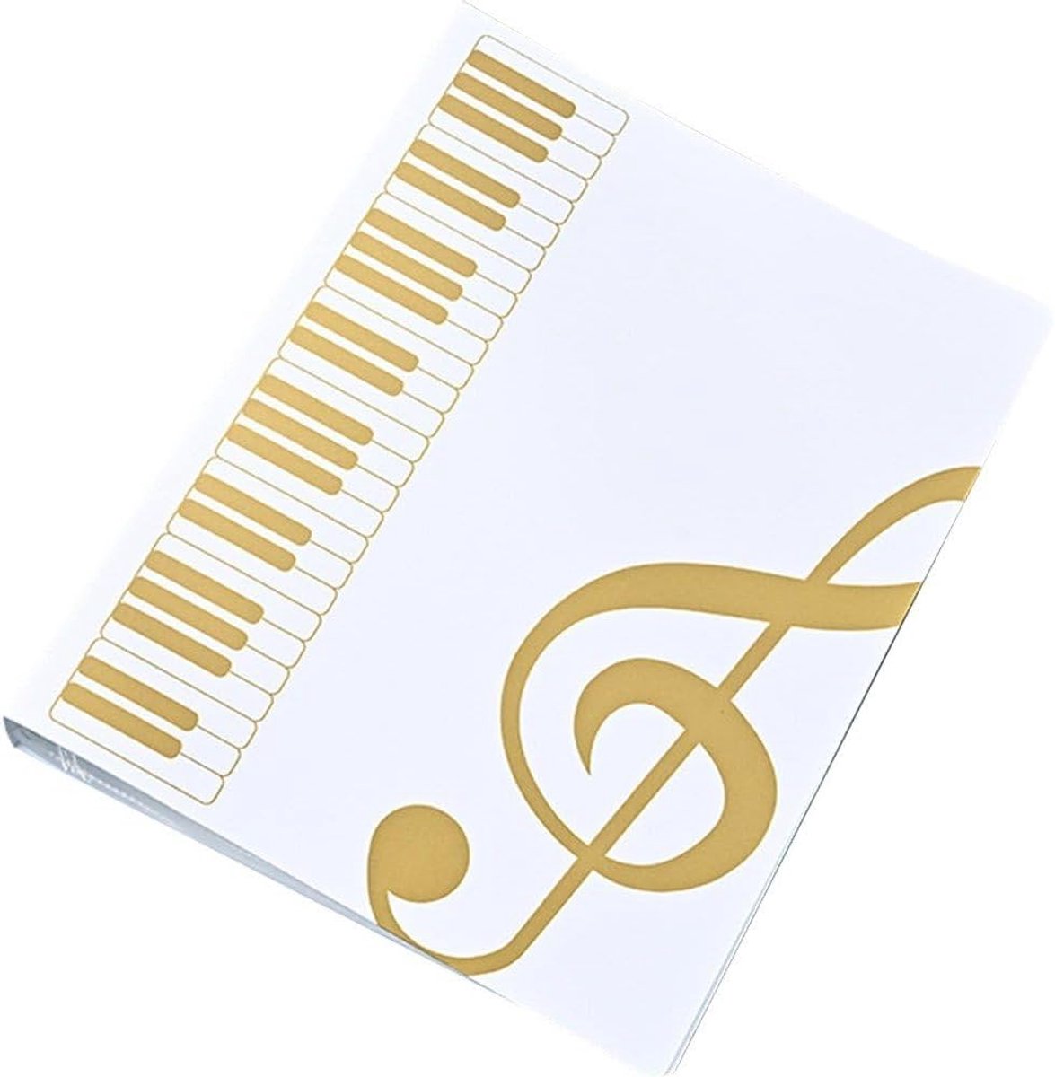 Muziekblad Map - Documenten Houder - Bladmuziek Opslag - 40 Zakken - A4 Formaat - Wit