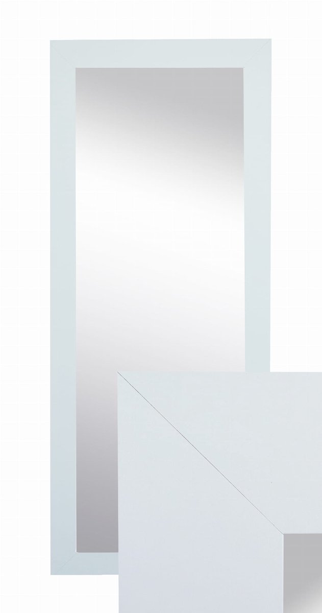 BD ART - Spiegel - Rechthoekig - 50x120 cm - MDF Wit