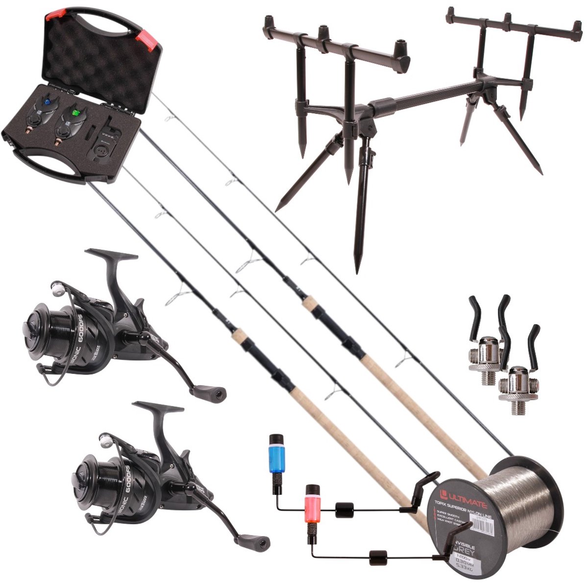 Ultimate Bionic High End Carp Set - 3.5lbs Cork handle - Karper Set