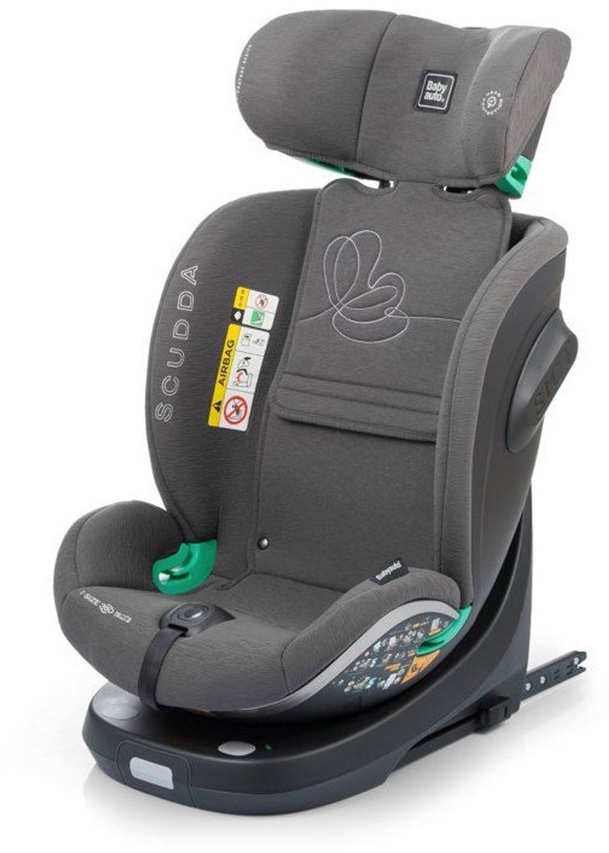 BABYAUTO – SCUDDA – Groep 0/1/2/3 autostoel – 360° draaibaar – Olive