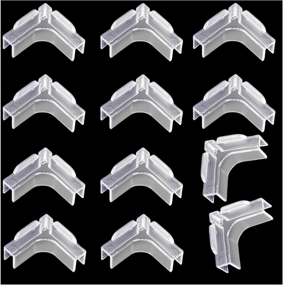 Aquarium Hoekbeschermers - Zachte Afdekkingen - Aquarium Bescherming - Hoge Sterkte Acryl - Voor 8mm Glas - Transparant