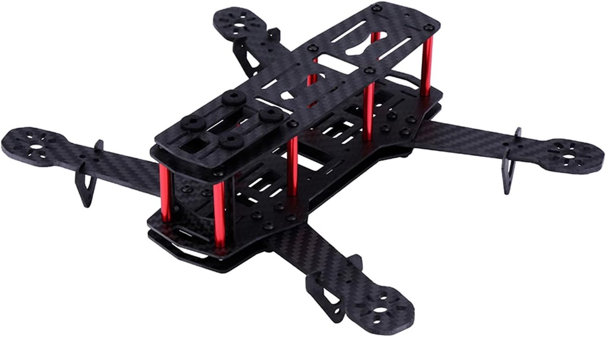 Drone Frame Kit - Quadcopter Frame - FPV Vliegen - Koolstofvezel Constructie - 250MM - Zwart