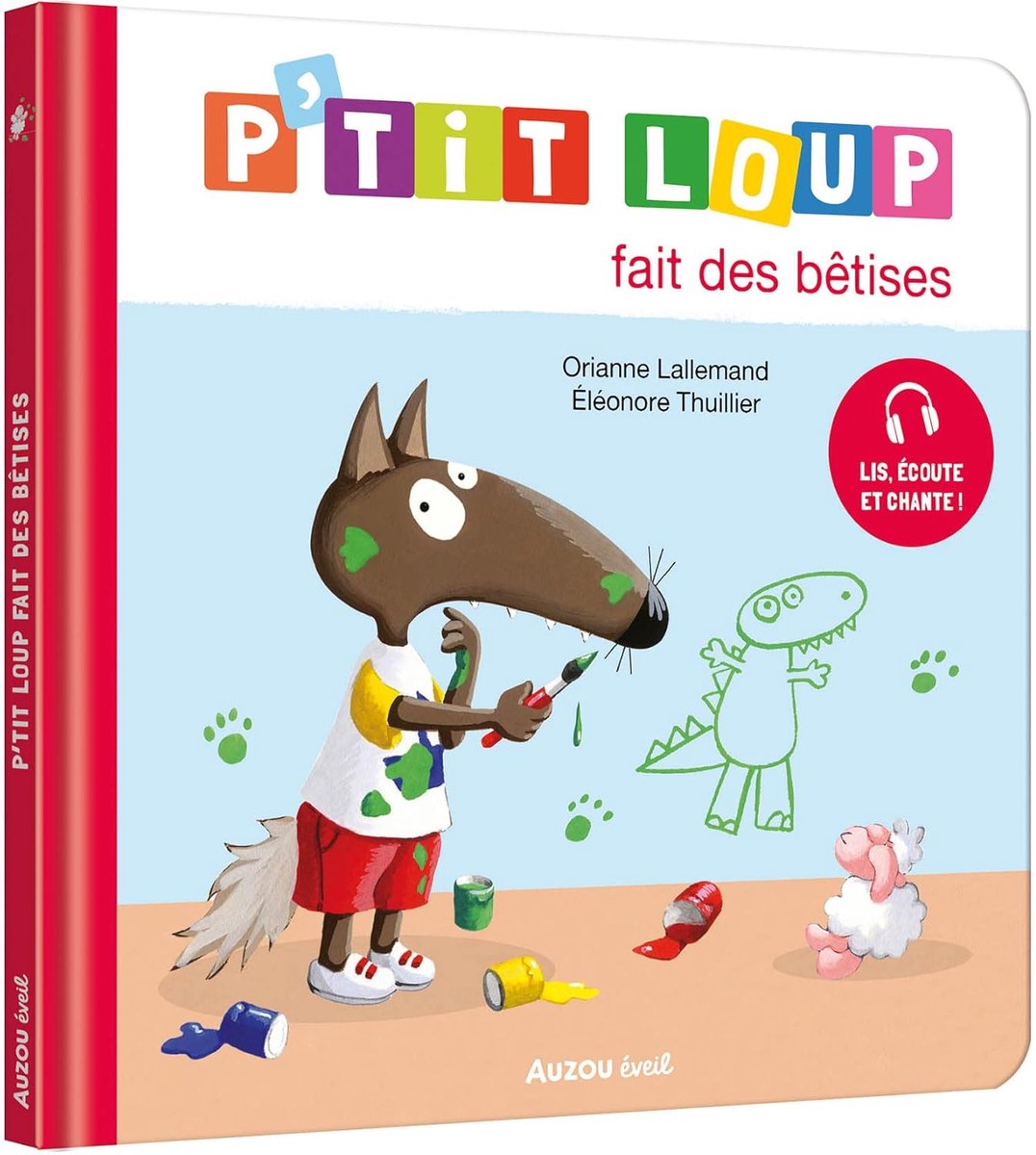 P'tit Loup - Kinderboek - Creatief Spelen - Grappig Verhaal - 17 x 17 cm