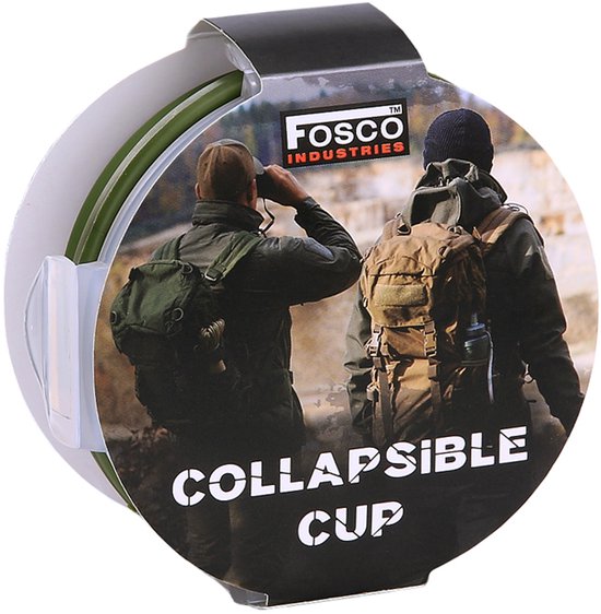 Fosco Opvouwbare beker groen van Merkloos — afbeelding 2