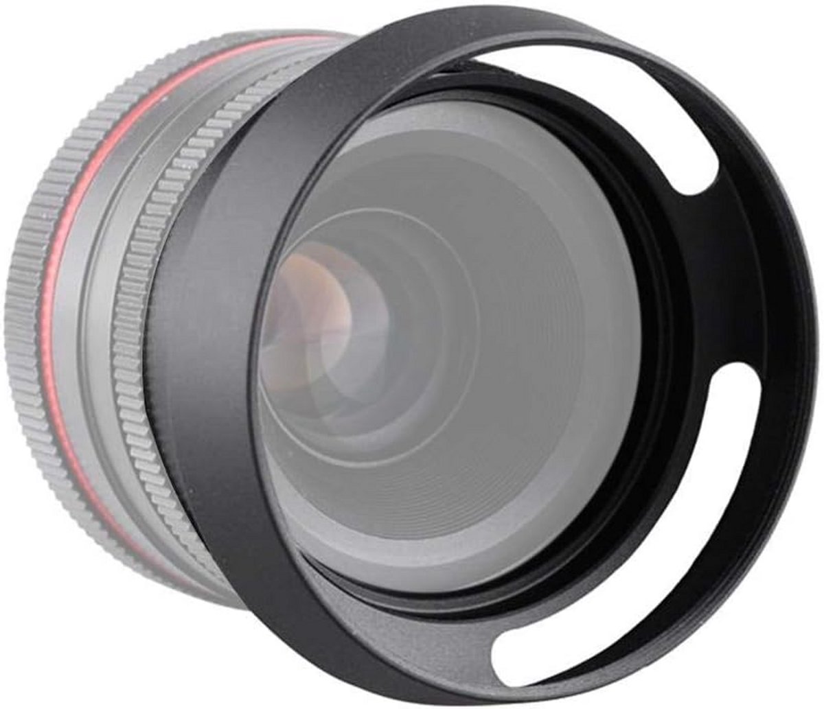 Camera Zonnekap - Lens Bescherming - Voorkomt Lens Flare - Hol Aluminium Ontwerp - 39 tot 58 mm - Zwart