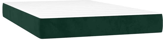 vidaXL-Boxspring-met-matras-fluweel-donkergroen-120x200-cm