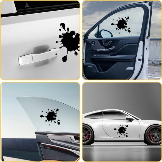 Autostickers - Set van 5 waterbestendige 3D stickers voor auto ...