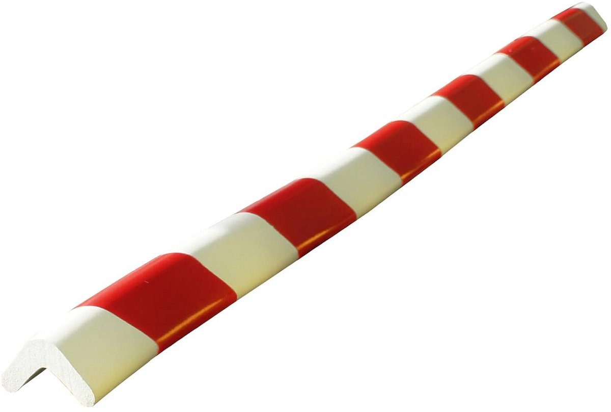 Hoekbescherming Bumper Schuim voor Tafel en Meubels - Rood en Wit