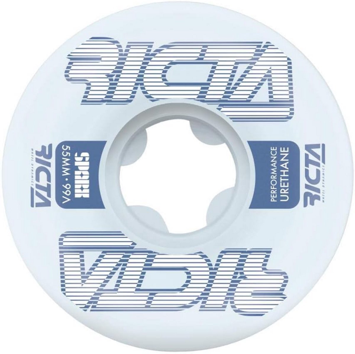Skateboard Wielen 99a Wit 55mm Set van Vier