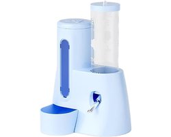 Automatische voer- en waterbak voor hamsters - 2-in-1 - Witte waterfles - 125 ml - Geschikt voor chinchilla's, cavia's, ratten, dwerghamsters, gerbils en andere kleine dieren