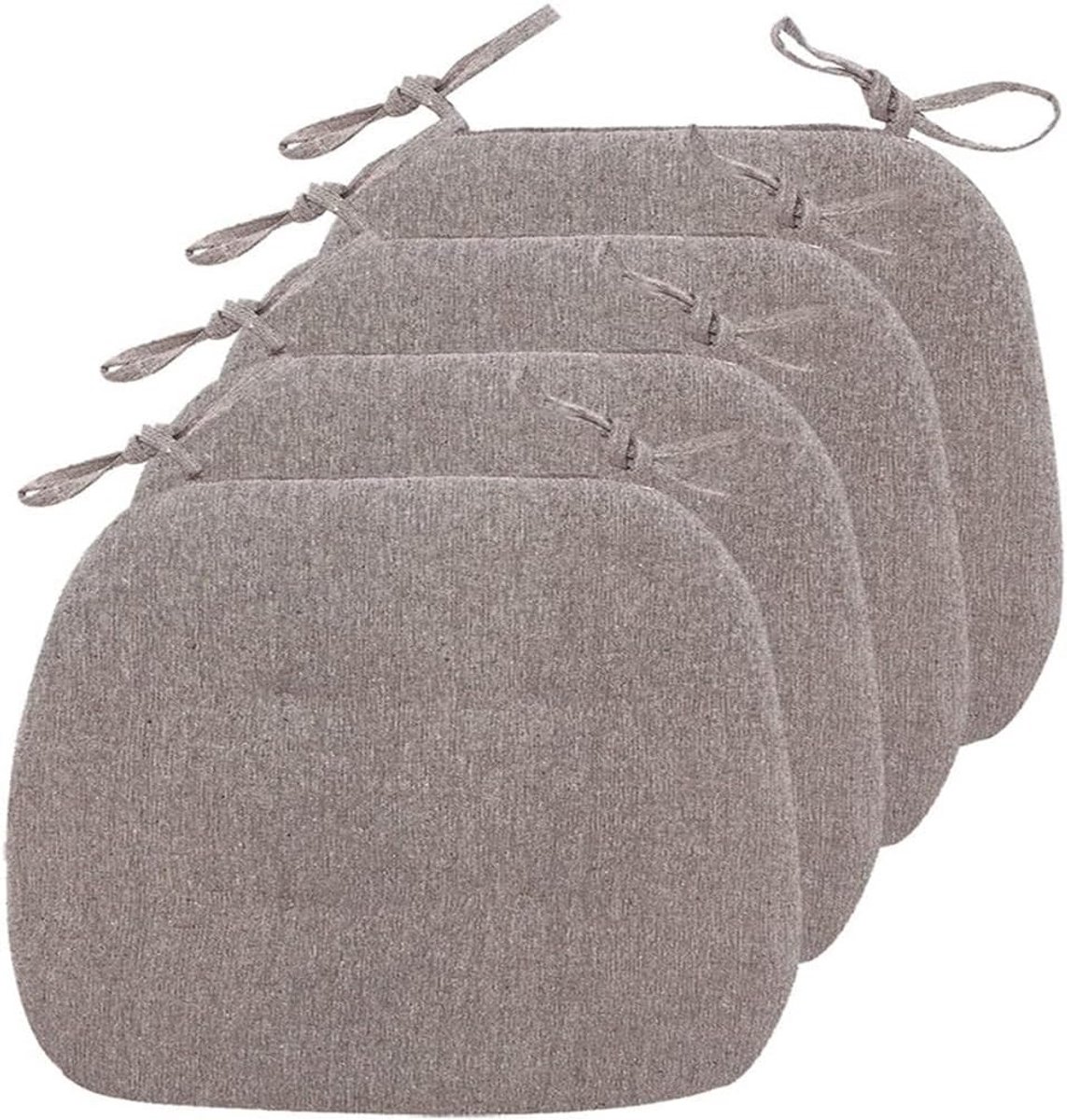 Comfortabele Stoelkussens met Anti-Slip Bevestiging voor Binnen en Buiten - 43x41 cm
