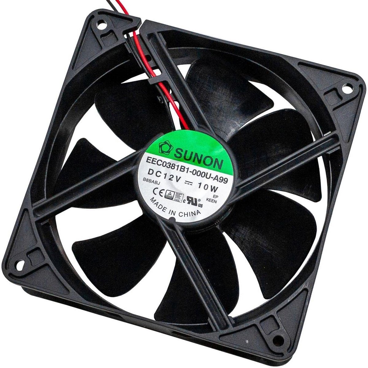 Krachtige Axiale Ventilator 12V DC 120x120mm met Hoge Luchtstroom (234,4m³/u)