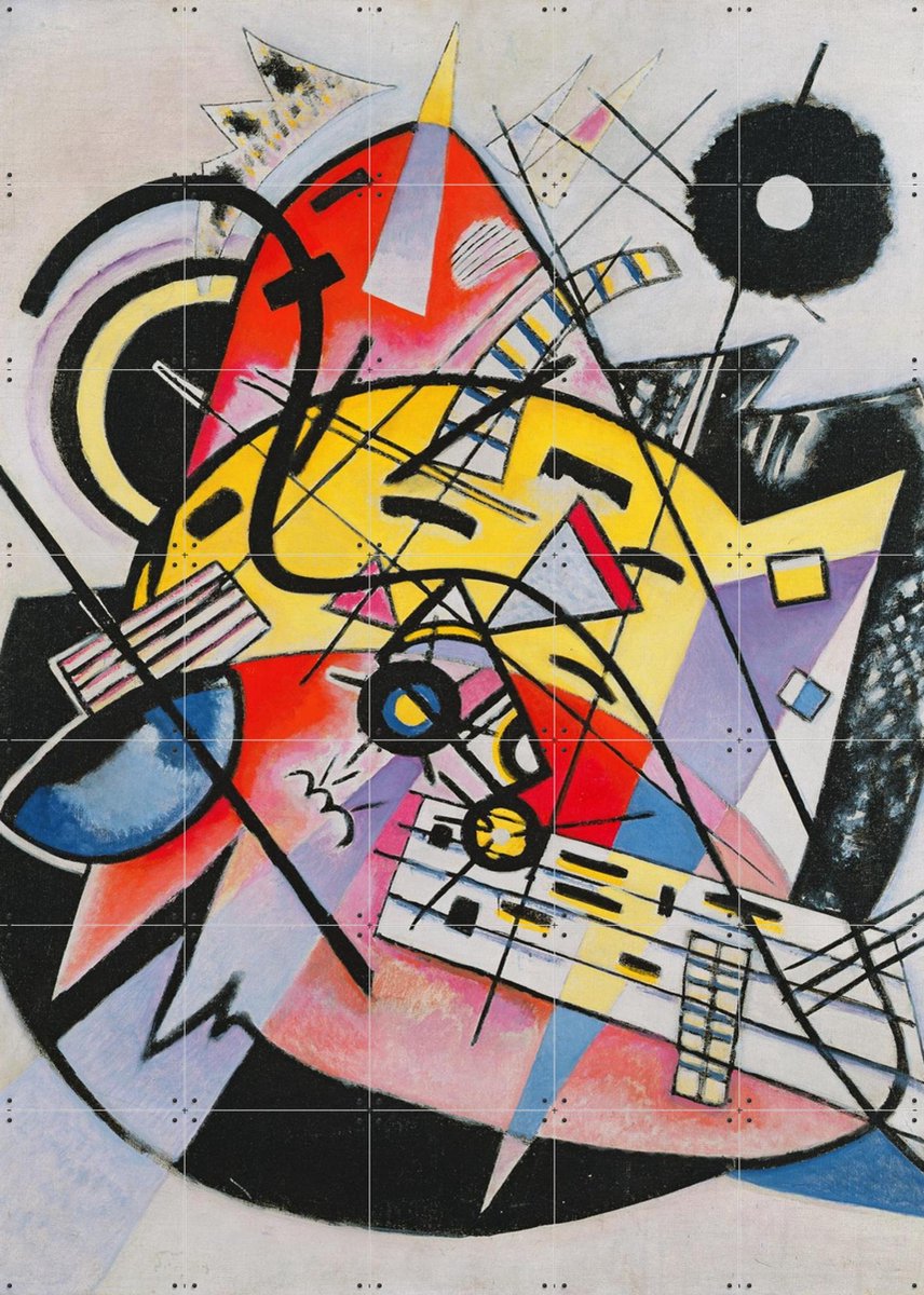 IXXI White Point, Kandinsky & Bridgeman Images - 100 x 140 cm - Gratis ophangtool - Grote wanddecoratie en posters - Abstract, Surrealisme