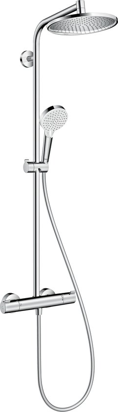 Hansgrohe Crometta S 240 Showerpipe - douche pluie 24 cm - avec thermostat de douche - chrome