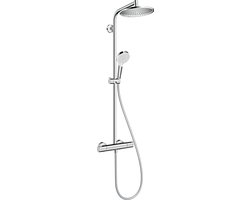 hansgrohe Crometta S - Showerpipe - 240mm - 1 straalfunctie - Chroom - Met badthermostaat