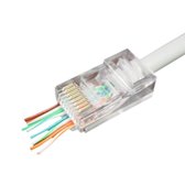 Cablexpert RJ45 krimp connectoren met doorsteekmontage voor F/UTP CAT6 netwerkkabel - 10 stuks