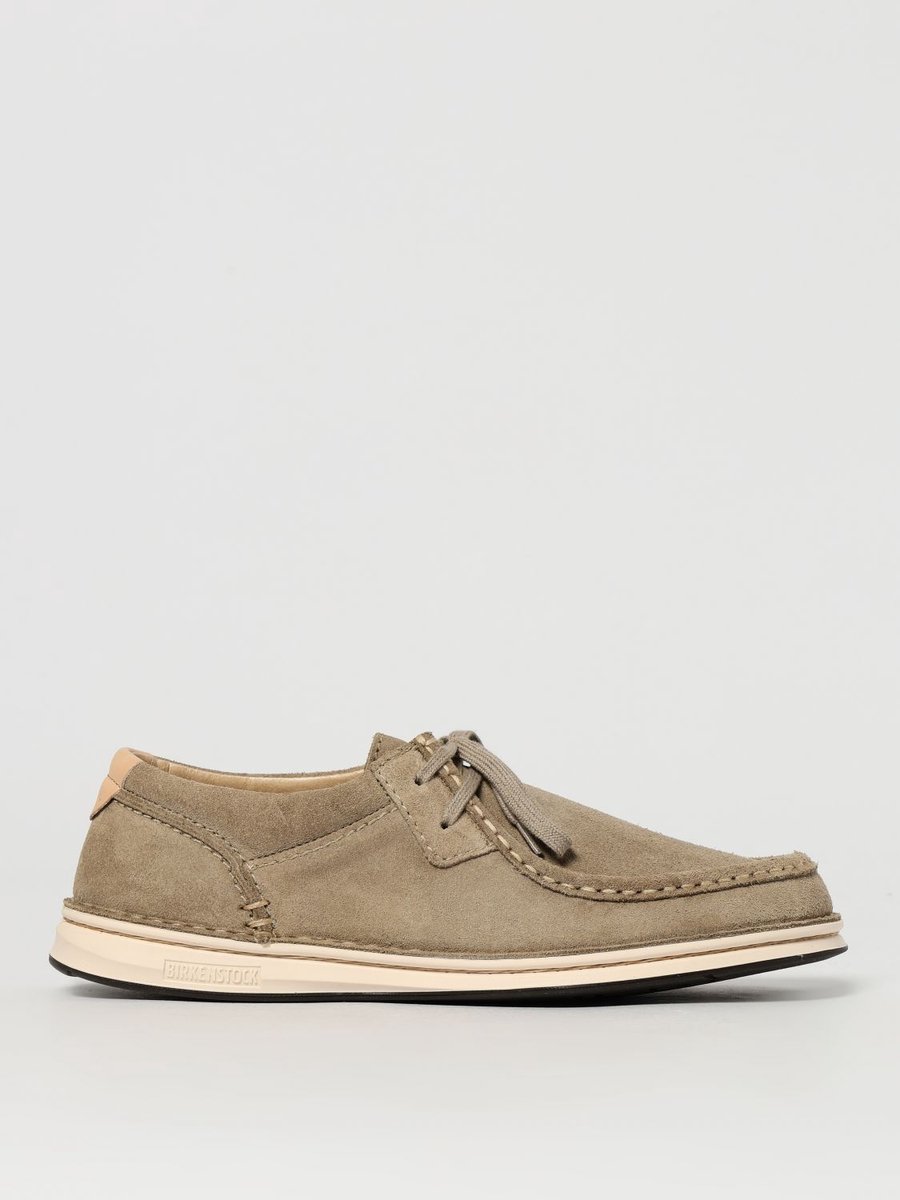 Suede LaceUp Moccasin Casual Shoes Loafers Beige
