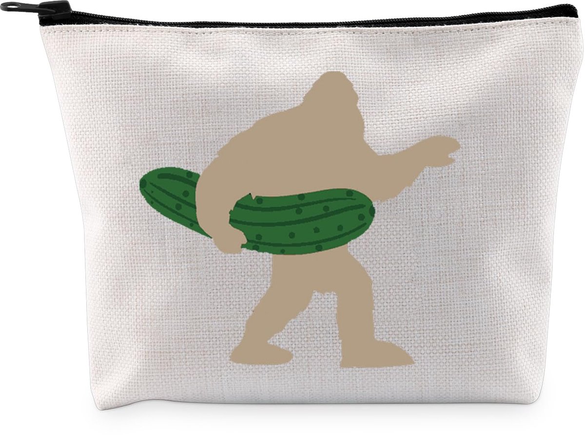 Pickles Lover Gift Augurk B Make-up Tas Grappige Vegan Cosmetische Tas Ingelegd Voedsel Lover Gift Augurken Meme Gift, Augurk B Zak