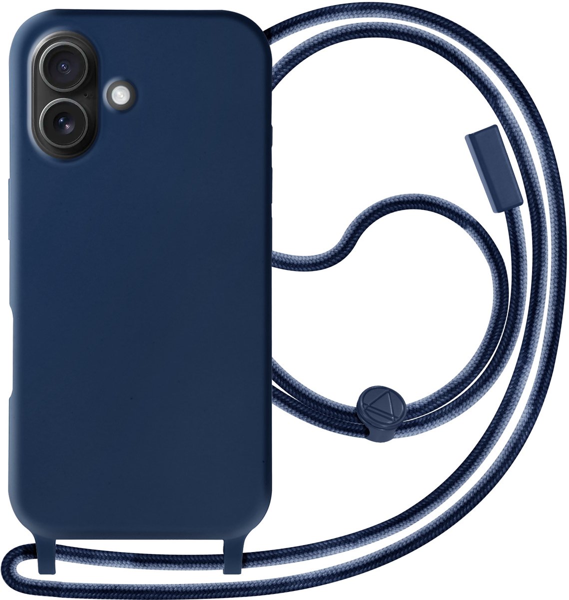 Avizar Beschermhoes Semi Rigide Soft touch Geschikt voor Apple iPhone 16, Nachtblauw