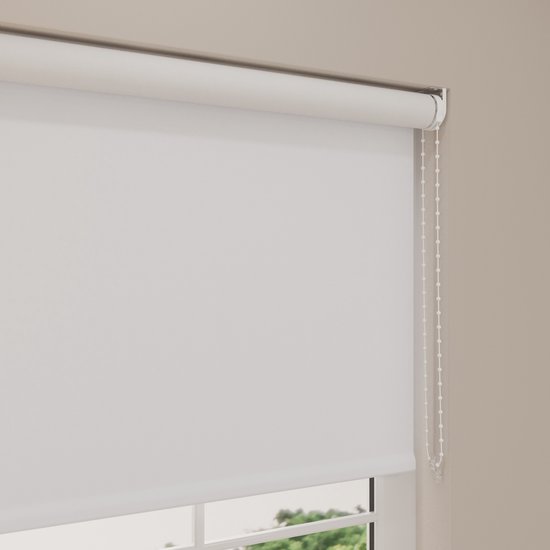 Store à enrouleur Easy Blackout Off White 90 x 190 cm