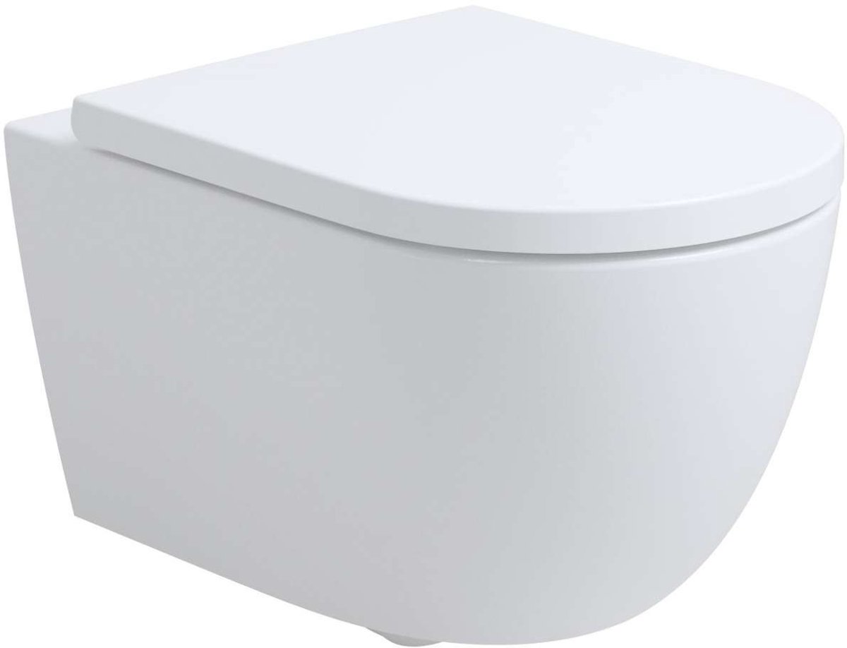 kielle Oudee - Hangend toilet met SoftClose wc zitting, Rimless Vortex+, wit 30102005